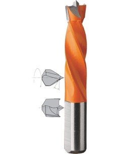 Broca para madera agujero ciego mango 8 mm