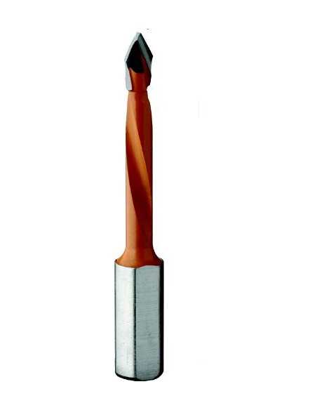Broca de 56 mm para laminados con mango de 8 mm, agujero pasante