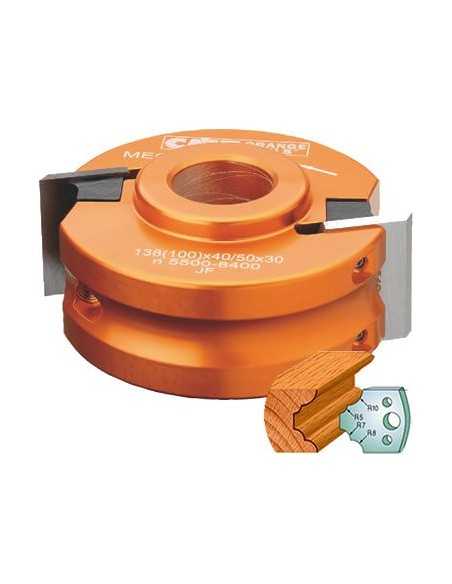 Cabezal portacuchillas para molduras sin contracuchilla