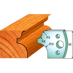 Cuchillas para realizar perfiles redondeados para embellecer sus molduras de madera maciza