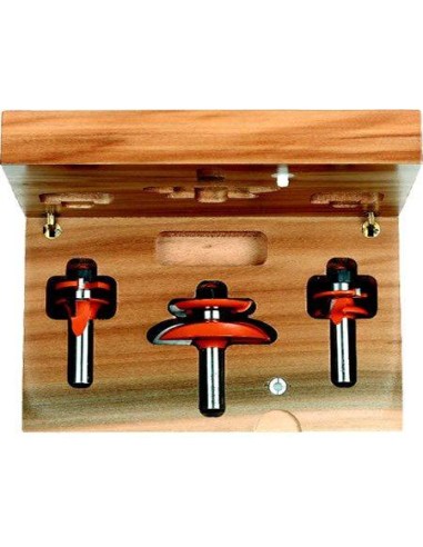Conjunto de 3 fresas para puertas de madera y tablero Conjunto de 3 fresas para puertas de madera y tablero