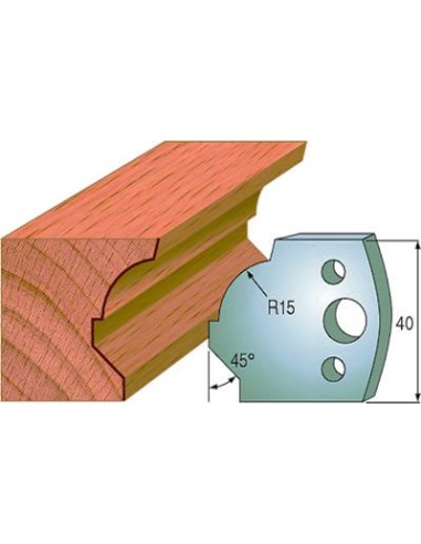 Cuchillas y contracuchillas para madera perfiladas  690.037