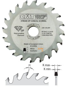 Sierra circular incisora para derivados de madera