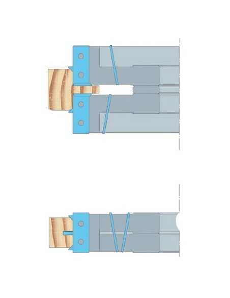 esquema Portacuhcillas multifunsión a espesor variable