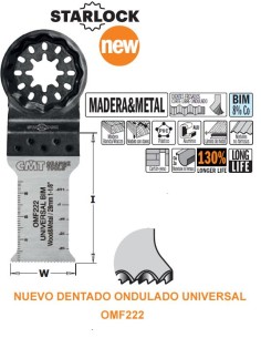MADERA y METAL Hoja de Sierra BIMETALICA de 28 mm