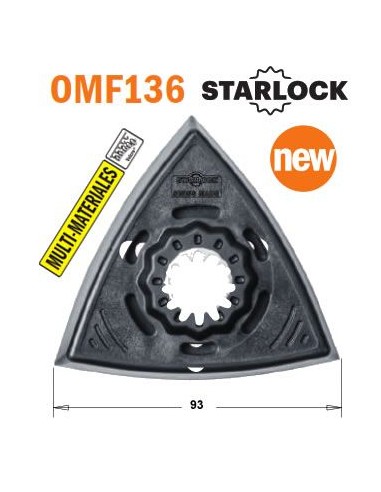 Plato perforado para lijado de 93 mm