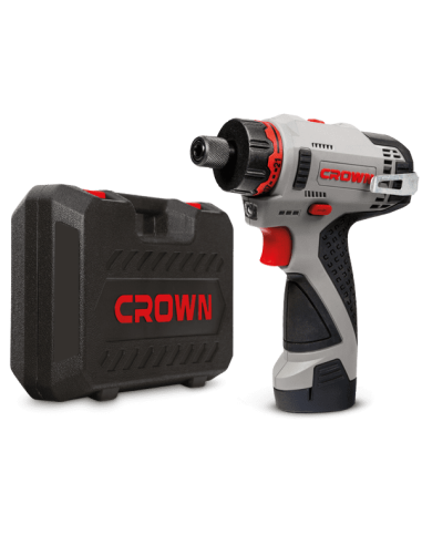 CROWN|Taladro-Atornillador Bateria 12V -Tecnocorte OFERTA ESPECIAL