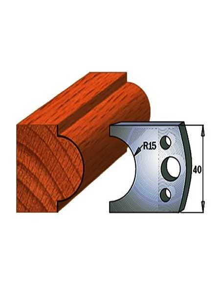 Cuchillas para molduras en madera y contracuchilla de seguridad