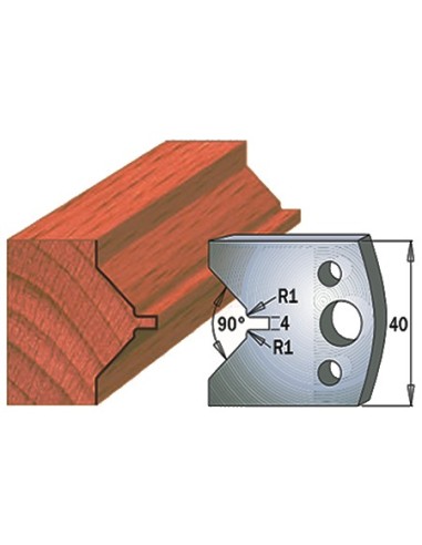 Pareja cuchillas para molduras en madera.Calidad y precio.TECNOCORTE.