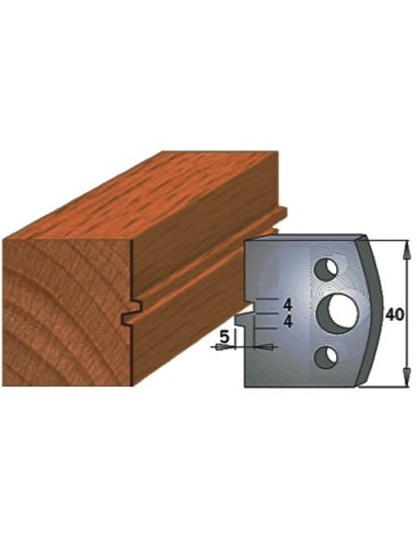 Cuchillas + contracuchillas para moldura en madera 690.074 Cuchillas + contracuchillas para moldura en madera 690.074