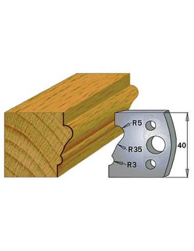 Par de Cuchillas y contracuchillas madera 690.081