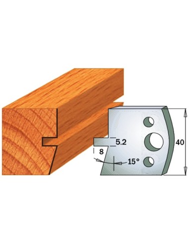 Pareja de Cuchillas y contracuchillas para madera 690.086 Pareja de Cuchillas y contracuchillas para madera 690.086
