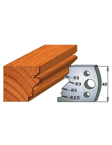 Cuchillas con contracuchillas para madera 690.122