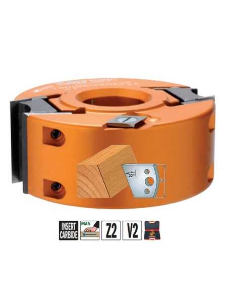 Fresa portacuchillas para galces y molduras con juegos de cuchillas de 40 mm