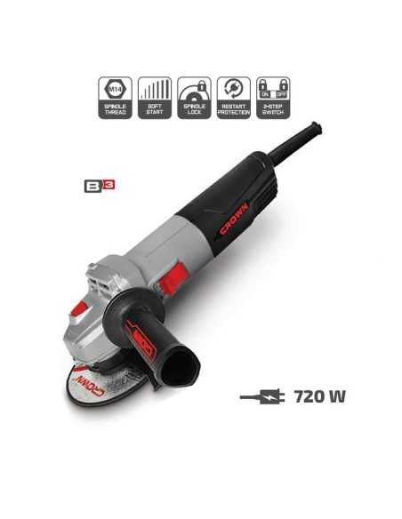 Amoladora angular de 720 W y 115 mm