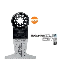 Hoja de sierra de inmersión y perfiladora para madera y clavos 65mm lon life OMF228 para multiherramienta