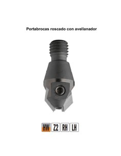 Portabrocas con avellanador  cónico 45º