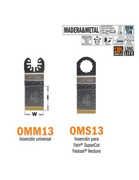 Hoja sierra inmersión y perfiladora de larga duración para madera y metal 32 mm