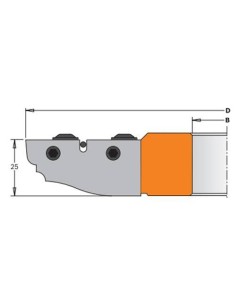 Cabezal para plafones, con 6 perfiles diferentes y cuchillas de  micrograno de alta resistencia a materiales muy abrasivos.