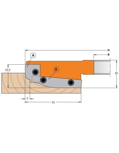 Portacuchillas para realizar plafones con cuchillas md  integral 694.013