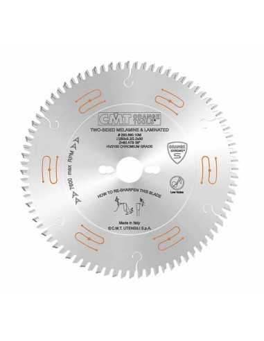 Sierra circular silenciosa para laminados con cuerpo cromado