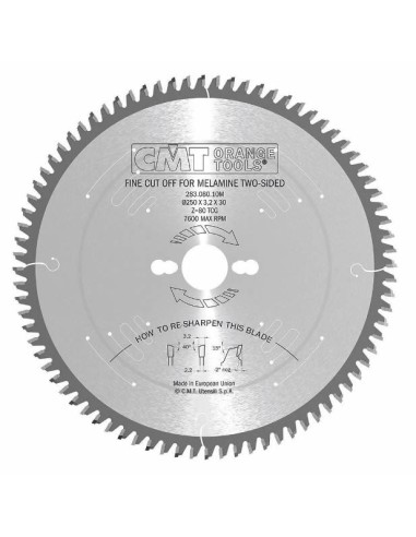 Sierra circular para melamina en Escuadradora -Tecnocorte