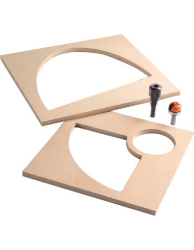 Kit para realizar fresado de bandejas en madera Kit para realizar fresado de bandejas en madera