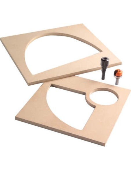 Kit para realizar fresado de bandejas en madera