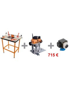 OFERTA mesa profesional con interruptor y fresadora de 2400W