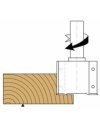 Esquema trabajo Portacuchillas con mango para cantear en CNC