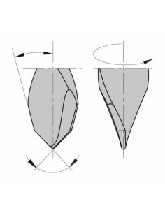 Broca pasante de 70 mm en calidad md para taladros multiples y maquinas cnc