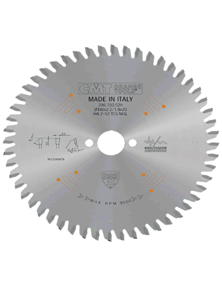 Sierra circular aluminio, metales no ferrosos y melamina Chrome CMT