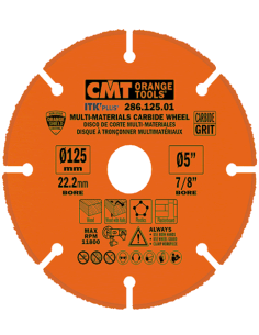 Disco de corte multimaterial HW para amoladoras ITK'PLUS de CMT