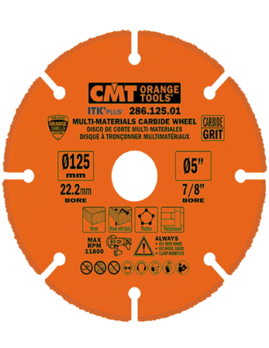 Disco de corte multimaterial HW para amoladoras ITK'PLUS de CMT