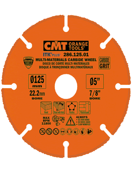 Disco de corte multimaterial HW para amoladoras ITK'PLUS de CMT
