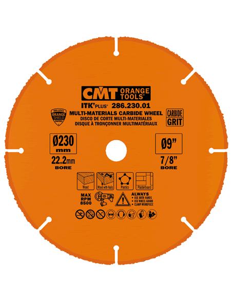 Sierra circular en carburo  multimaterial HW para amoladoras ITK'PLUS de CMT