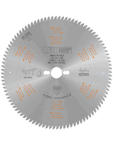 Sierra circular CMT 281 para corte de  laminados y HPL