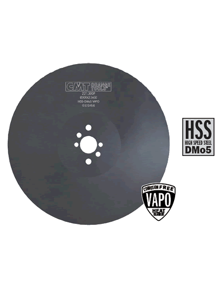 Disco HSS VAPO de CMT para cortar metales duros  No afilado