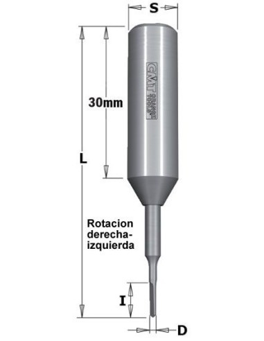Broca md integral 57,5 derecha Broca md integral 57,5 derecha