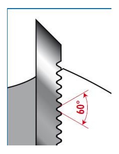 Esquema Portacuchillas de perfilar con cuchillas estriadas corrugadas