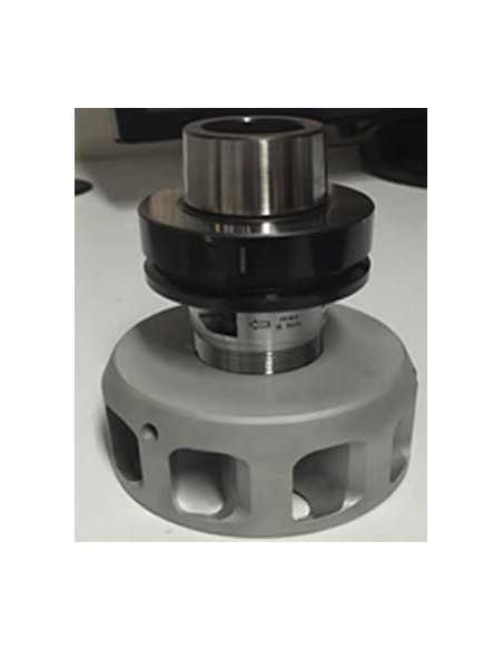 Turbina con porta herramientas para la extracion de polvo