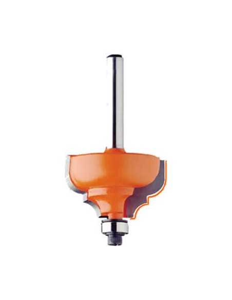 Fresa para perfilar de perfil invertido y doble pinto para fabricar molduras decorativas