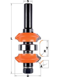 Fresa extensible con doble perfil de calidad metal duro