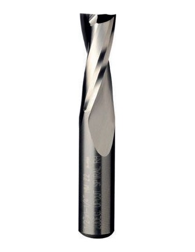 Fresa helicoidal CNC con helice positiva