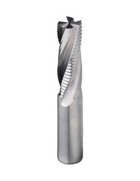 Fresa helicoidal de Z 2+2 con helice positiva