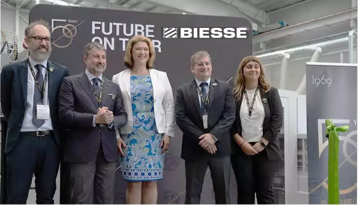 Biesse celebra su 50 anivewrsario en Woodex-Rusia