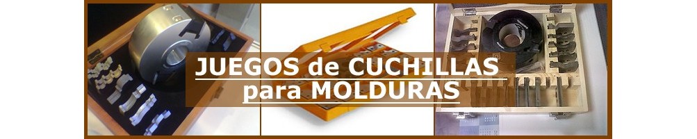 Juegos de cuchillas para molduras de madera