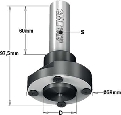 Accesorio ideal  para el acoplamiento de sierras circulates o ranuradores en maquinas de centros de trabajo,máquinas punto/punto y pantógrafos CNC