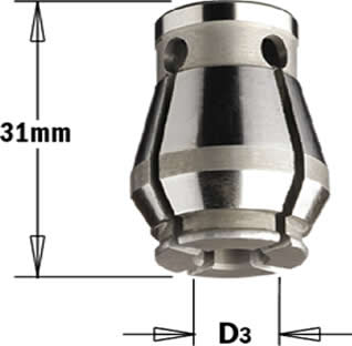 Pinzas elasticas biconicas para montar sobre porta herramientas articulo 123 de cmt