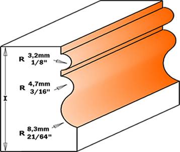 Moldura de madera para la fabricacion de muebles